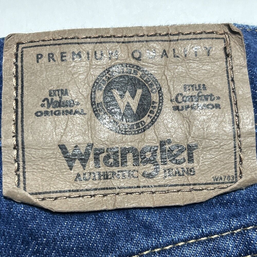 Wrangler Regular Fit Mens Jeans 40x29 Medium Wash Straight Leg Casual Work Pants - Picture 9 of 14